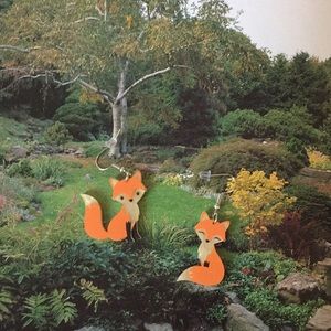 🍏50% OFF/3+...Pair of Foxes Dangle Earrings (Orangish)